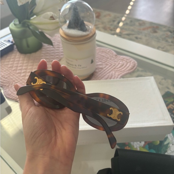 Celine Brown Round Sunglasses - Picture 4 of 5